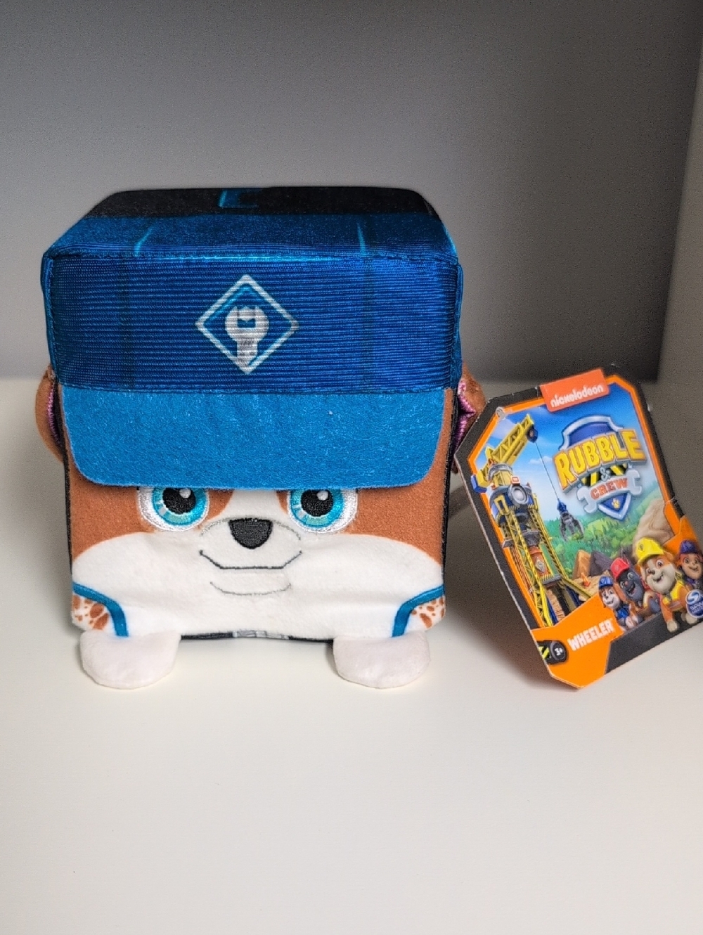 💜2/$20💜 Rubble & Crew Wheeler Plush Squish Cube 4.5" Foam Paw Patrol Plush